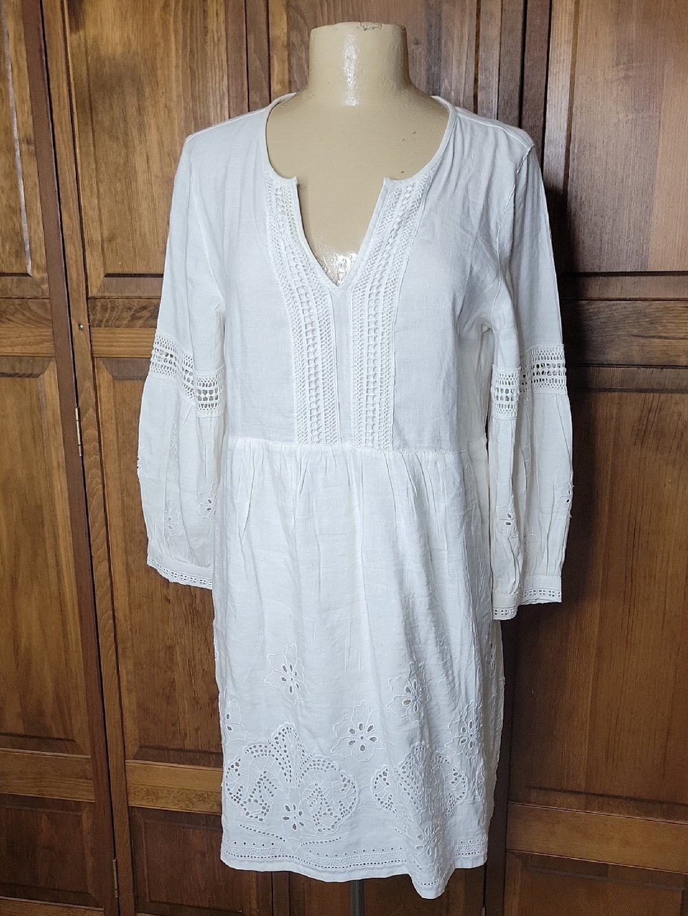 Tommy Bahama NWT ST LUCIA White Linen Blend Dress